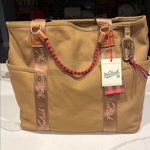 NWT Woolrich x Target Tan Canvas Tote Bag